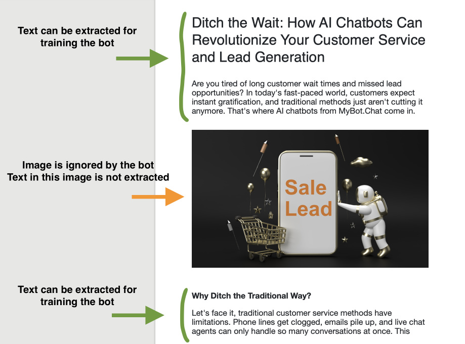 File restriction for training Chatbot